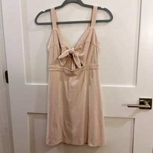 Pale pink mini dress